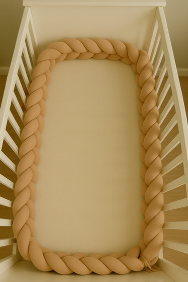 Tour de lit tressé - Beige Clair